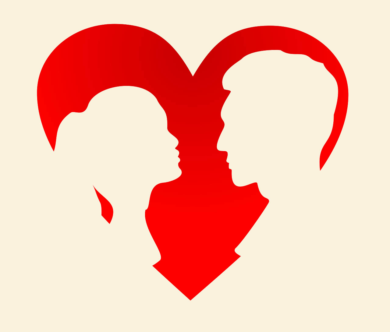 Paar-Herz-Valentinstag Valentinstag 2019 in Ludwigsburg